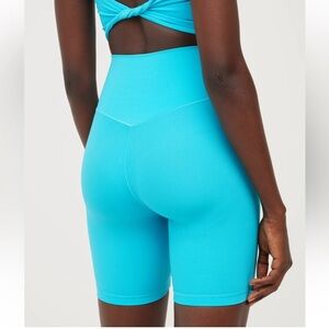 Aerie Blue Bike Shorts High-Waisted Stretchy Fit (NWOT)